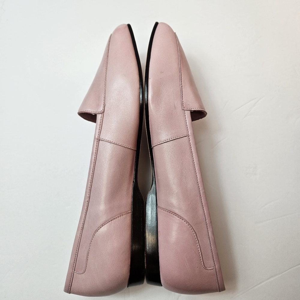 Enzo Liberty Made In ITALY Softest Leather Loafers Baby Pink Size 7M - Picture 13 of 16
